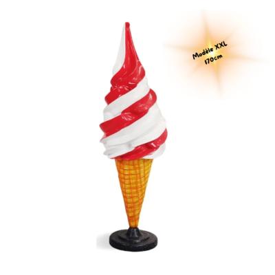 Glace Italienne en Résine 170cm vanille/fraise 