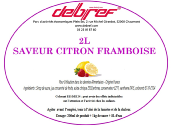 Sirop à granita Citron-Framboise concentré 2L