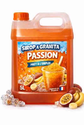 Sirop à granita Passion prêt à l'emploi 5L