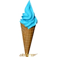 Mix  glace italienne bleu schtroumpfy