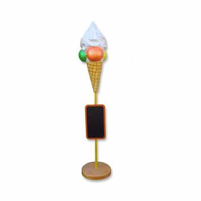 Enseigne Glace 3 Boules 195 cm