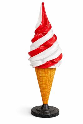 Glace Italienne en résine XXL vanille / fraise 170cm