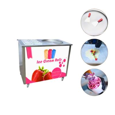 Machine Ice Roll plancha glacée ronde 50cm 8 bacs