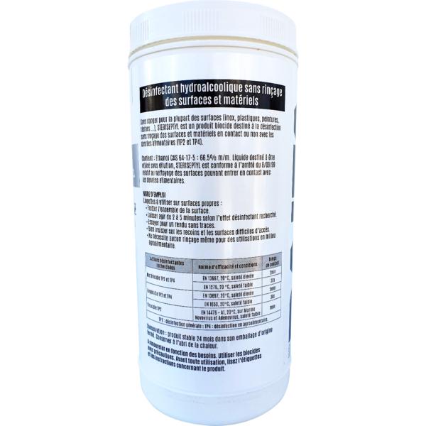 Boîte de 65 lingettes hydroalcooliques