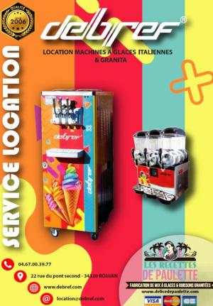 Location Machine Glaces Italiennes Professionnelle - Paris IdF