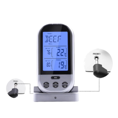 Thermomètre de cuisson 2 sondes 