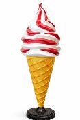 Glace italienne en r�sine XXL Vanille / Fraise 170cm