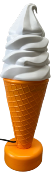 Stop trottoir glace italienne LED 60cm