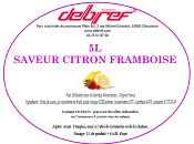 Sirop à granita Citron-Framboise prêt à l'emploi 5L