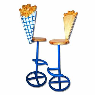 Tabouret frites 125 cm