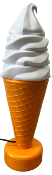 Stop trottoir glace italienne LED 60cm