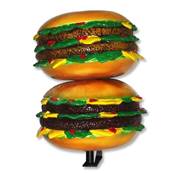 Accroche murale de 3 burgers