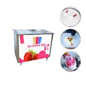 Machine Ice Roll plancha glacée ronde 50cm 8 bacs