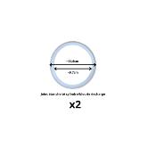 Lot de 2 joints de cylindre pour BQ107B (BQJ-5A)