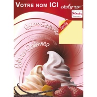 Autocollant de personnalisation de votre machine  glace italienne