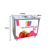 Machine Ice Roll plancha glacée ronde 50cm 8 bacs