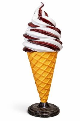 Glace italienne en résine XXL Vanille / Chocolat 170cm
