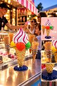Porte Cornets Glace Italienne 35 cm