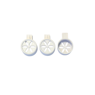 Lot de 3 douilles de bloc type fleur à clipser