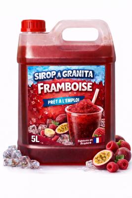Sirop à granita Framboise prêt à l'emploi 5L