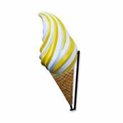 Hanging wall sign of soft ice cream 130 cm