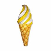 Applique Murale Glace Italienne Jaune 50 cm